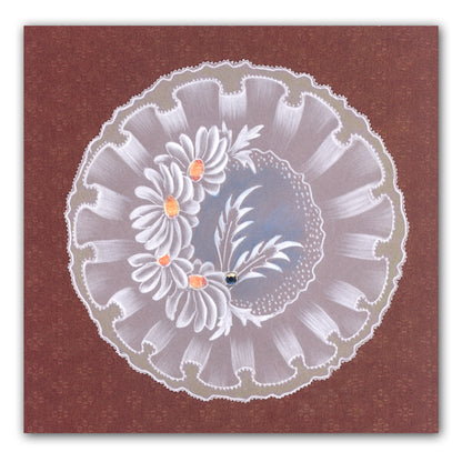 Frilly Circle A5 Square Groovi Plate