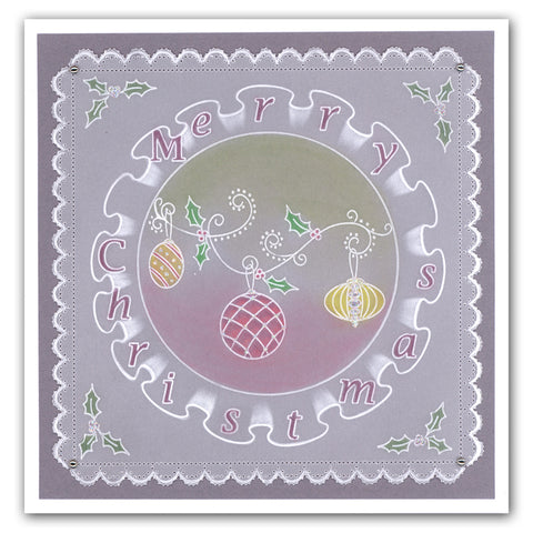 Frilly Circle Friends A5 Square Groovi Plate