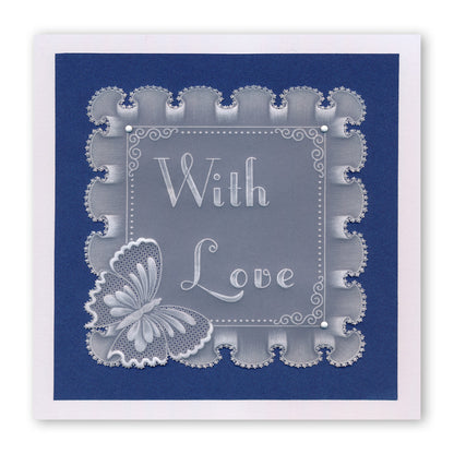 Frilly Circle A5 Square Groovi Plate