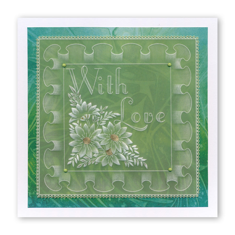 Frilly Circle & Square A5 Square Groovi Plate Collection