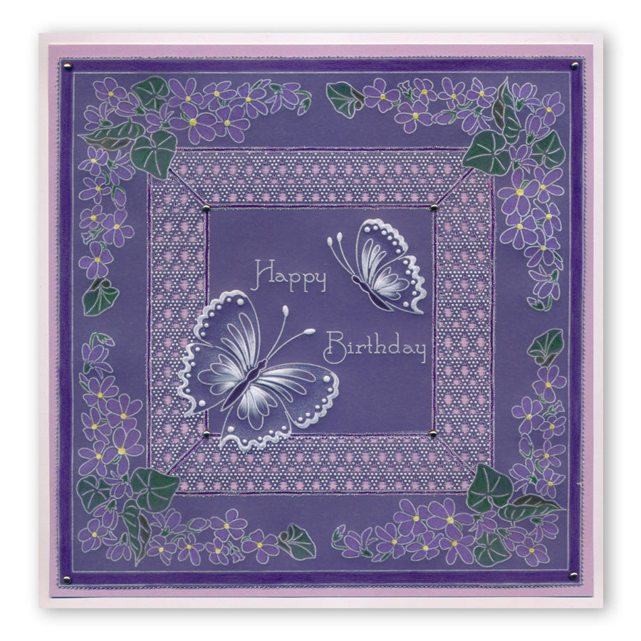 Frilly Circle & Square A5 Square Groovi Plate Collection