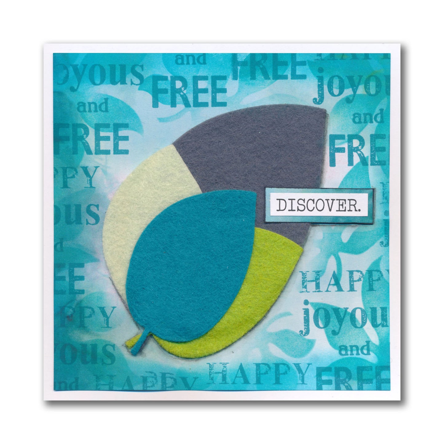 Nested Funky Leaf 1 Felt Die Set