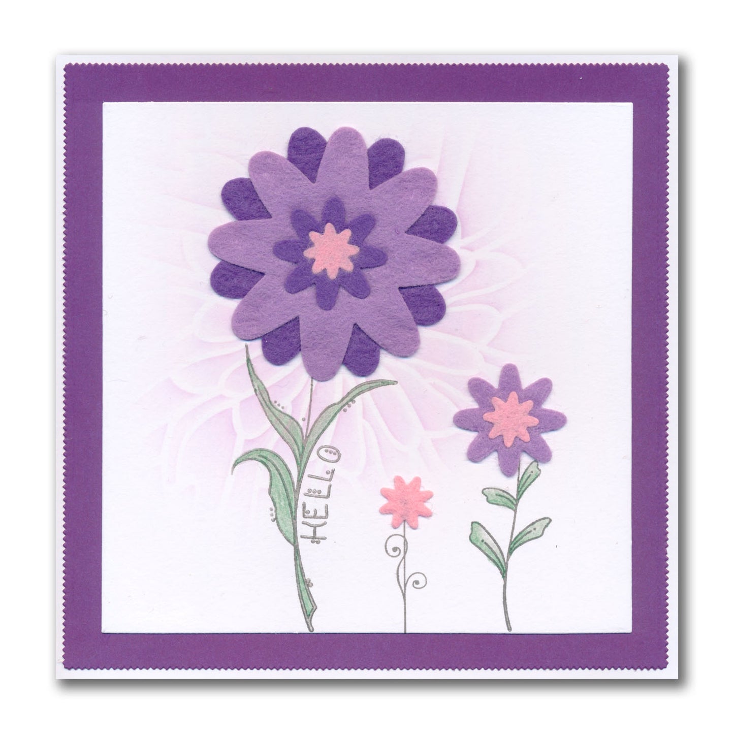 Nested Funky Flower 1 Felt Die Set