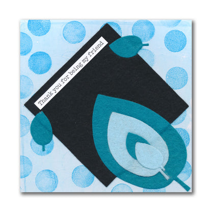 Nested Funky Leaf 1 Felt Die Set