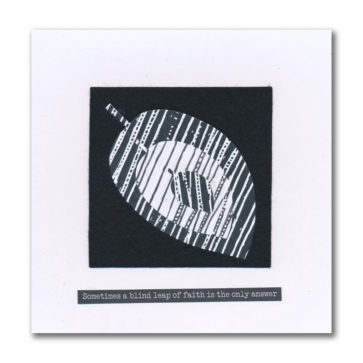 Nested Funky Leaf 1 Felt Die Set