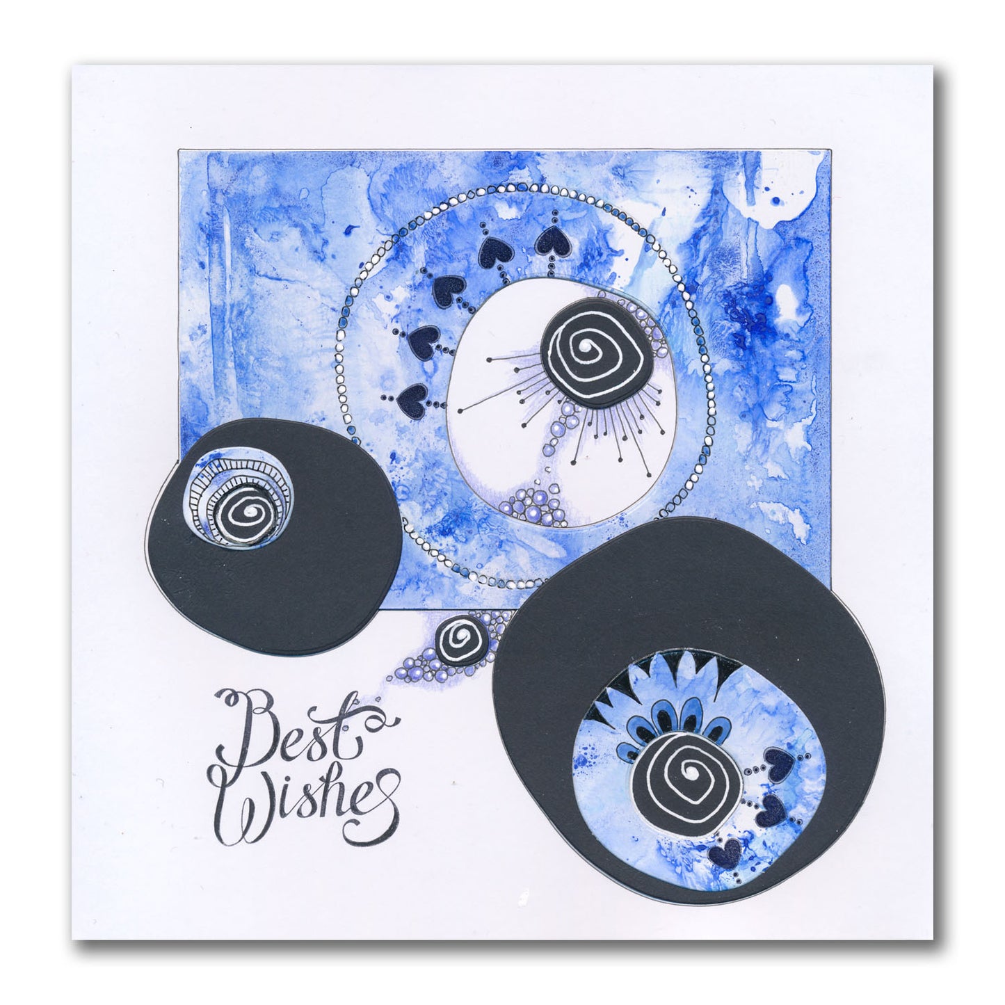 Nested Funky Circle Felt Die Set