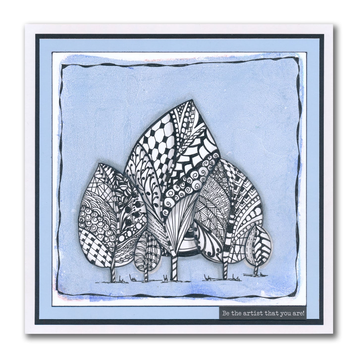 Nested Funky Leaf 1 Felt Die Set