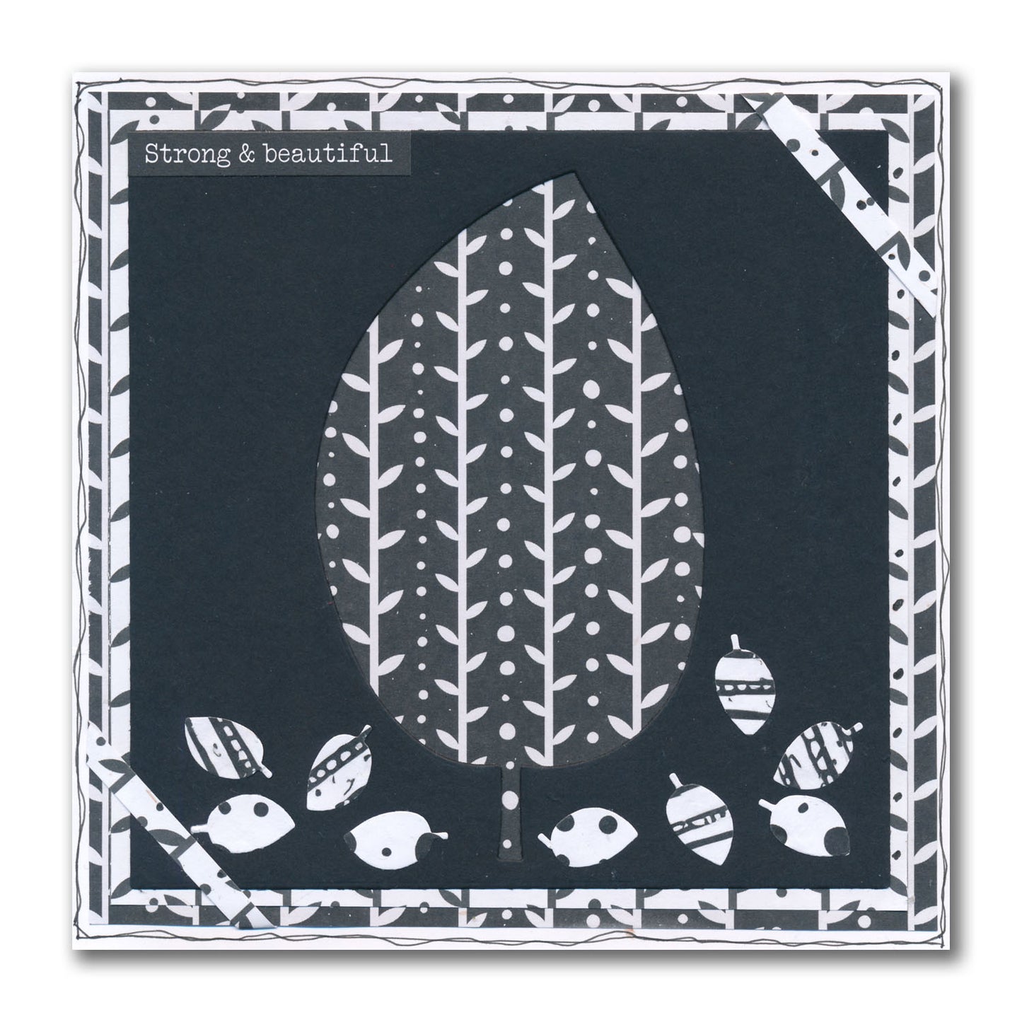 Nested Funky Leaf 1 Felt Die Set