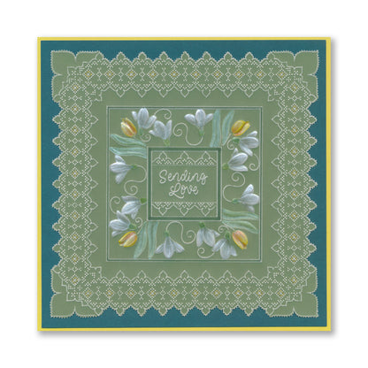 Square Floral Framers A4 Groovi Plate
