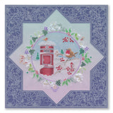 Linda's Post Box Cheer Layering Frame A4 Square Groovi Plate