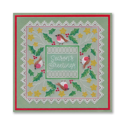 Square Floral Framers A4 Groovi Plate