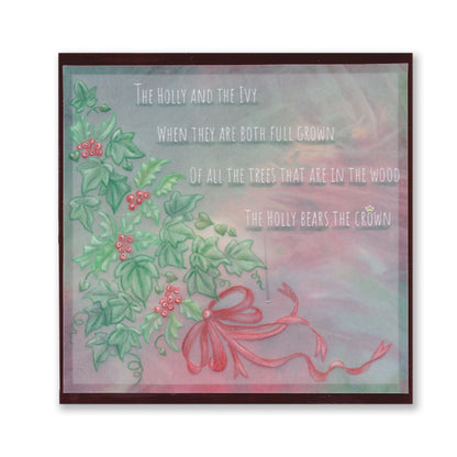 Linda's Holly & Ivy Companion A5 Square Groovi Plate