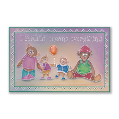 BIP the Bear & Family A5 Square Groovi Plate