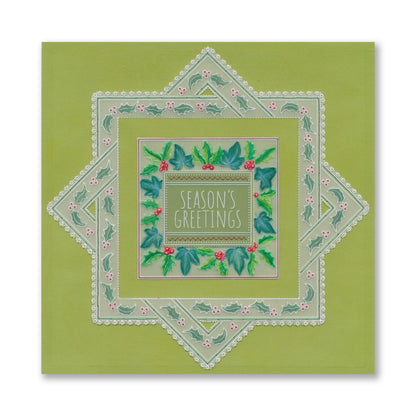 Festive Frame & Sentiments A6 Square Groovi Plate Collection