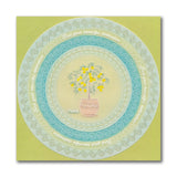 Linda's Dotty Cross-Stitch Lemon Tree Layering Frame A4 Square Groovi Plate