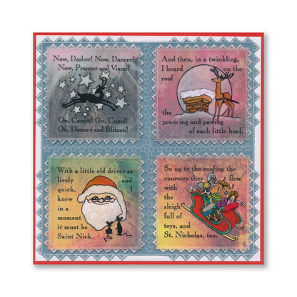 Twas the Night Printed Parchment & 5" x 5" Blank Journal