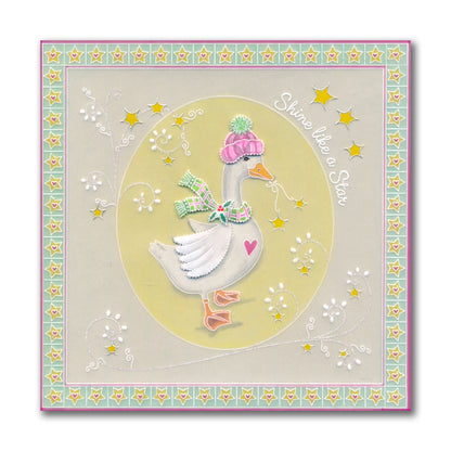 Linda's A Touch of Christmas A5 Square Groovi Plate Collection with FREE A5 Parchment Worth £10.49