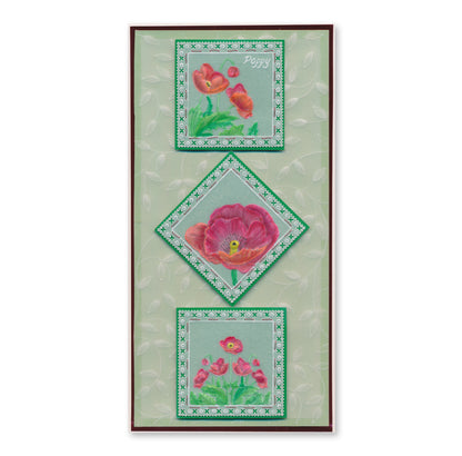 Linda's 123 - Wild Flowers A5 Square Groovi Plate