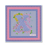 Linda's Floral Alphabet - Letter X A6 Square Groovi Plate