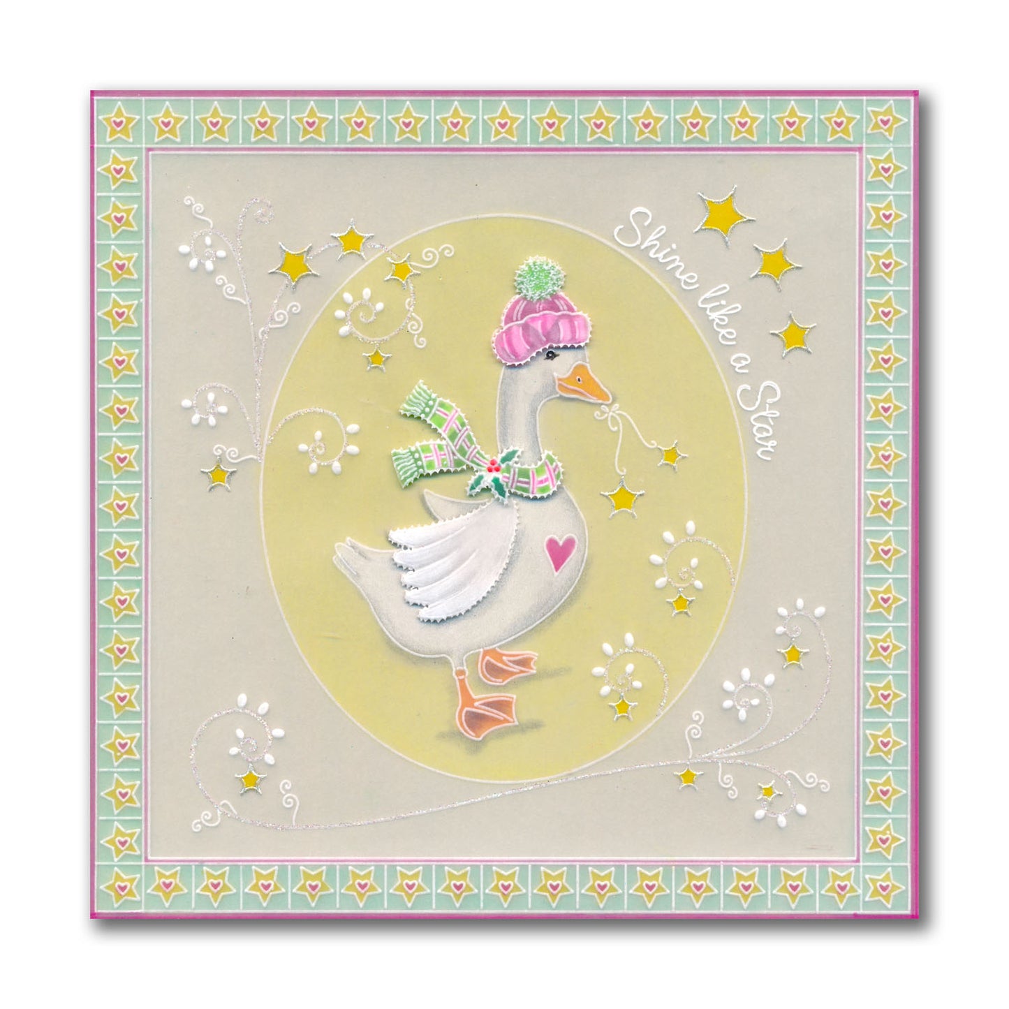Linda's Christmas Goose A5 Square Groovi Plate