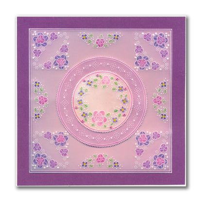 Tina's Wonderful Wildflowers Parchlet A6 Square Groovi Plate