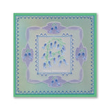 Happy Anniversary Bluebells A6 Square Groovi Plate