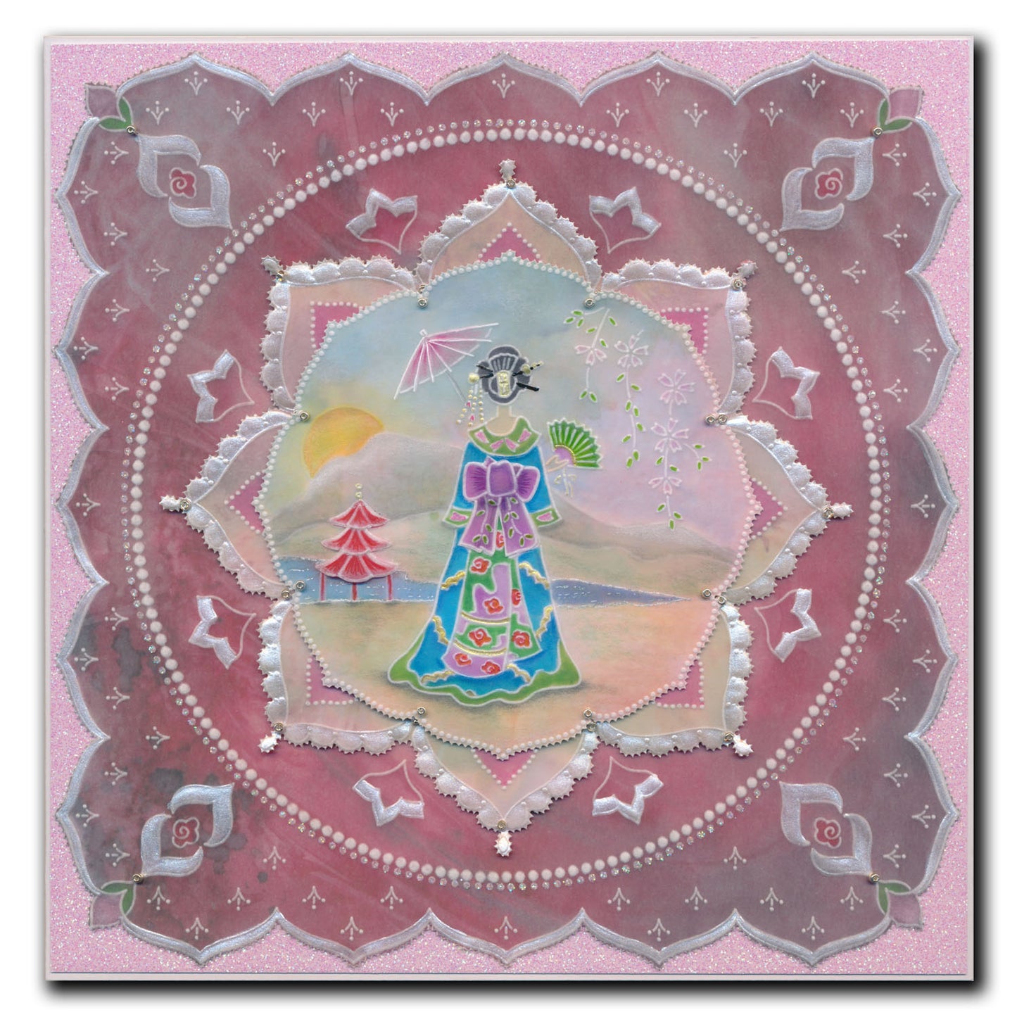 Linda's Layering Frames Set 3 - Oriental A4 Square & A5 Square Groovi Plate Collection