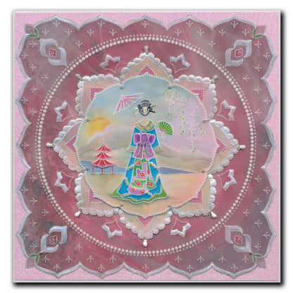 Linda's Layering Frames Set 3 - Oriental A4 Square & A5 Square Groovi Plate Collection