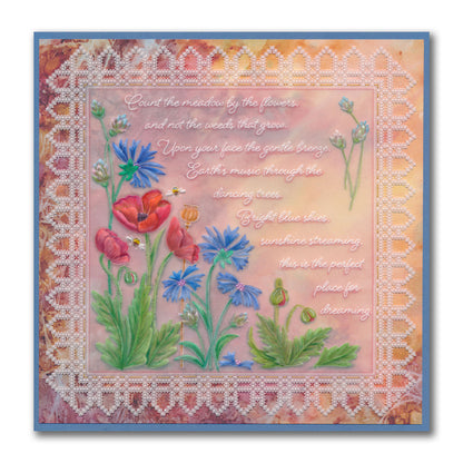 Linda's Count the Meadow Companion A5 Square Groovi Plate