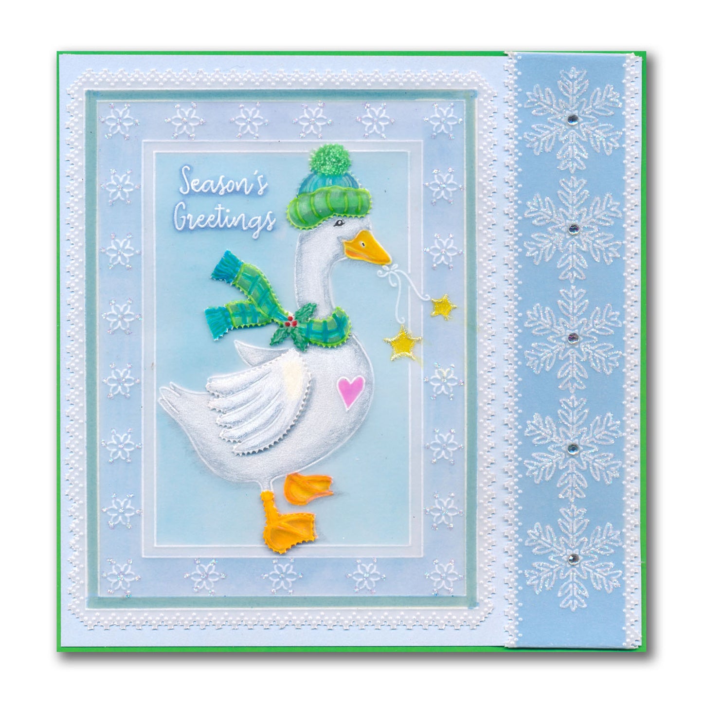 Linda's Christmas Goose A5 Square Groovi Plate