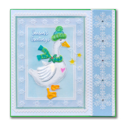 Linda's Christmas Goose A5 Square Groovi Plate