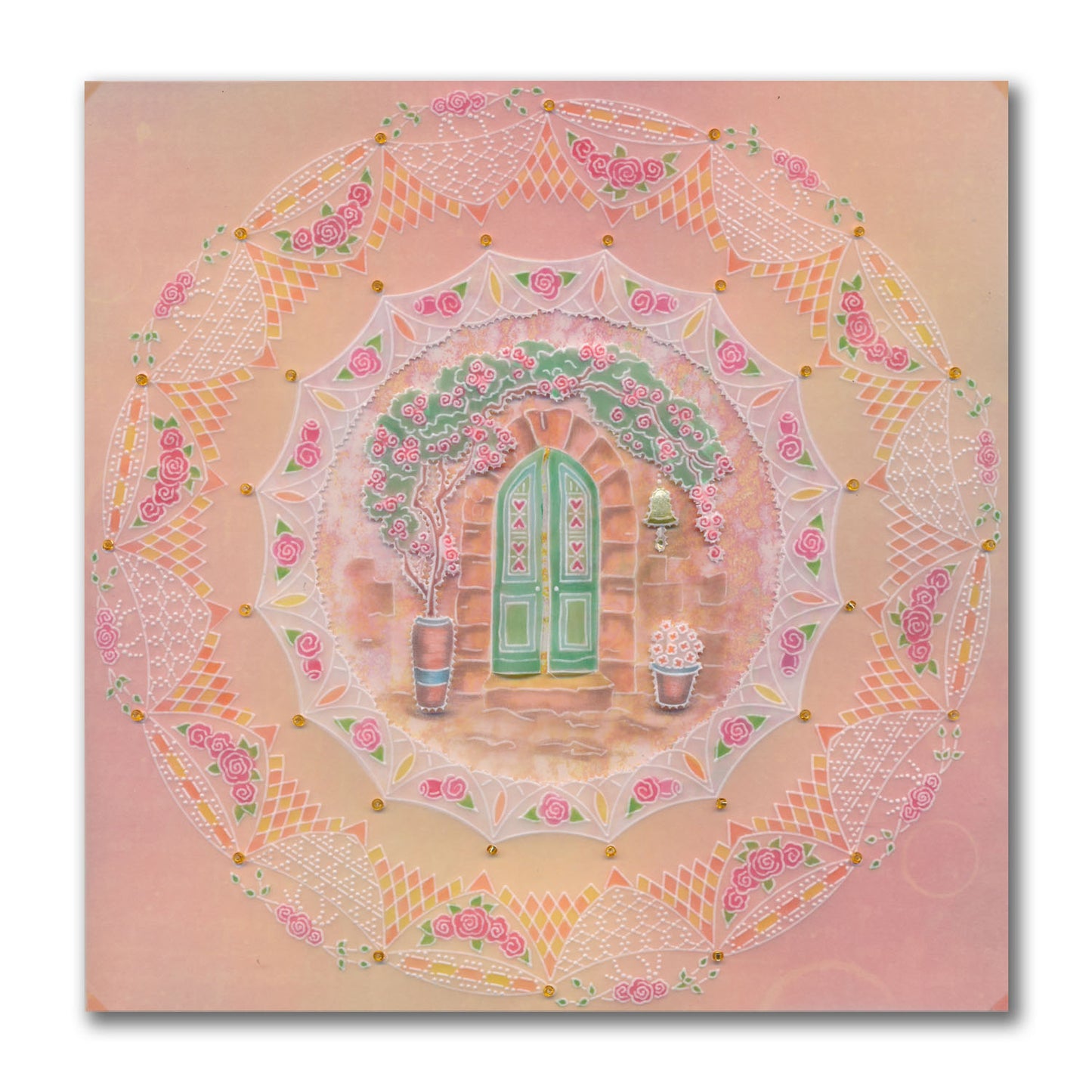 Linda's Layering Frames Set 4 - Tuscany A4 Square & A5 Square Groovi Plate Collection