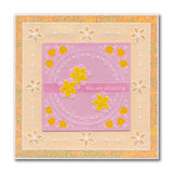 Tina's Floral Layering Parchlets A6 Square Groovi Plate Quartet