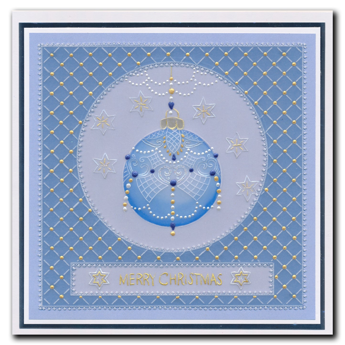 Barbara's SHAC Baubles - Season's Greetings A5 Square Groovi Plate