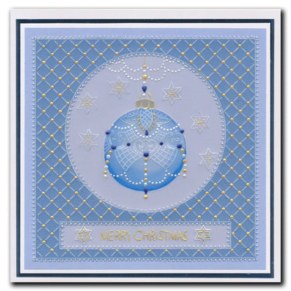 Barbara's SHAC Baubles - Season's Greetings A5 Square Groovi Plate