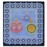 Barbara's SHAC Baubles - Merry Christmas A5 Square Groovi Plate