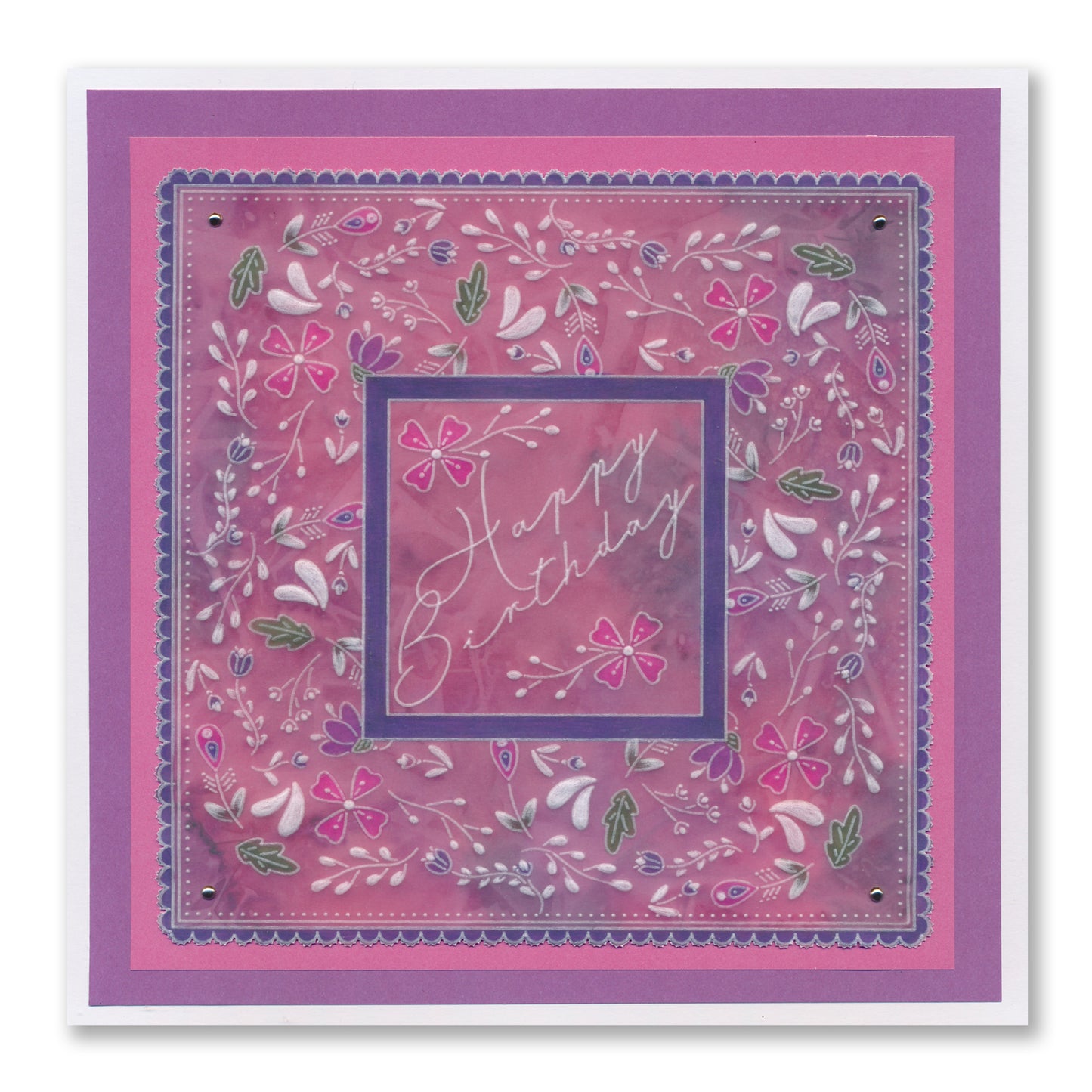 Jazz's Happy Birthday Colour Me Pattern A6 Groovi Plate