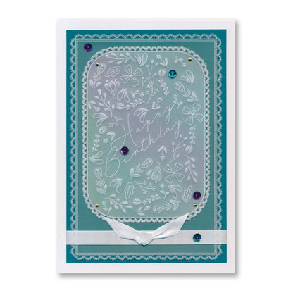 Jazz's Happy Birthday Colour Me Pattern A6 Groovi Plate