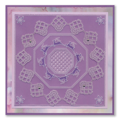 Jazz's Happy Christmas Colour Me Pattern A6 Groovi Plate