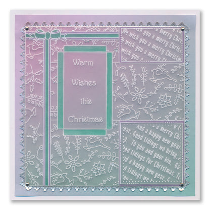 Jazz's Happy Christmas Colour Me Pattern A6 Groovi Plate