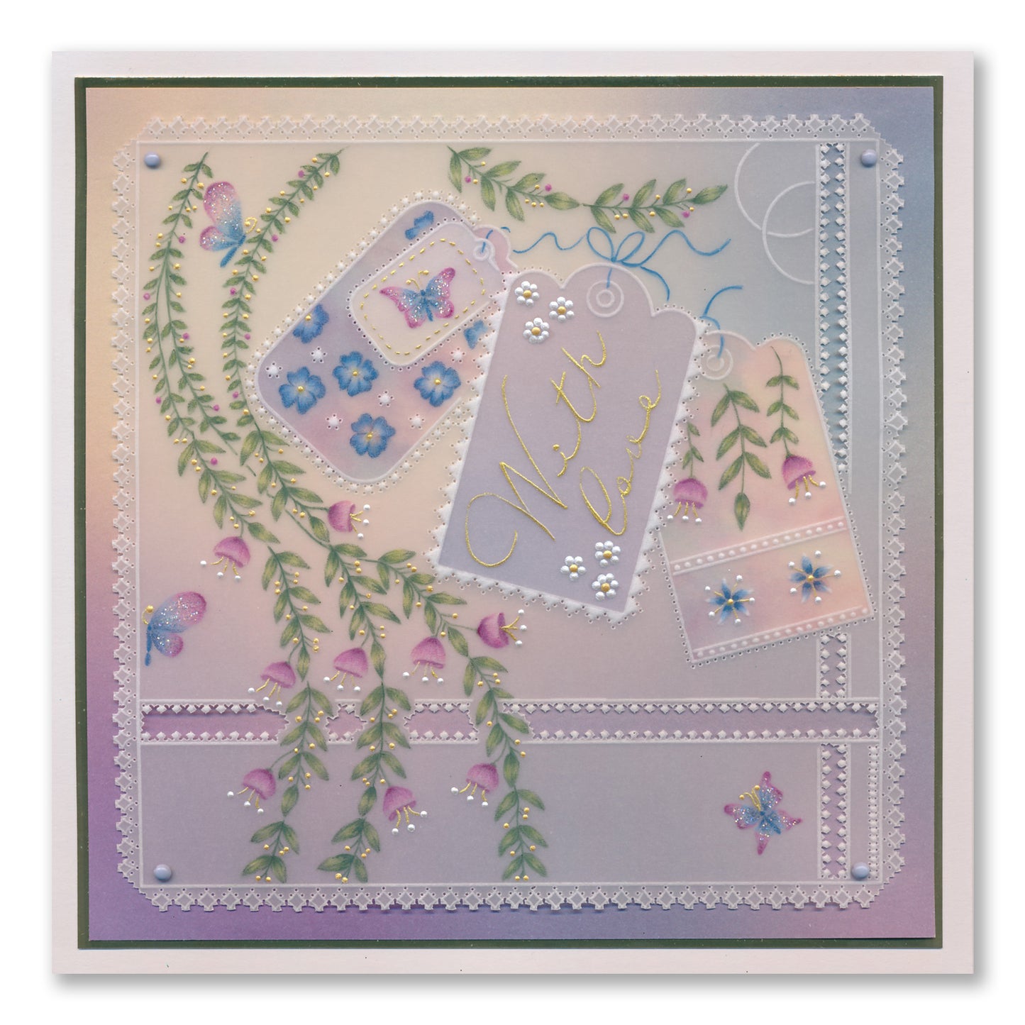 Jazz's With Love Colour Me Pattern A6 Groovi Plate