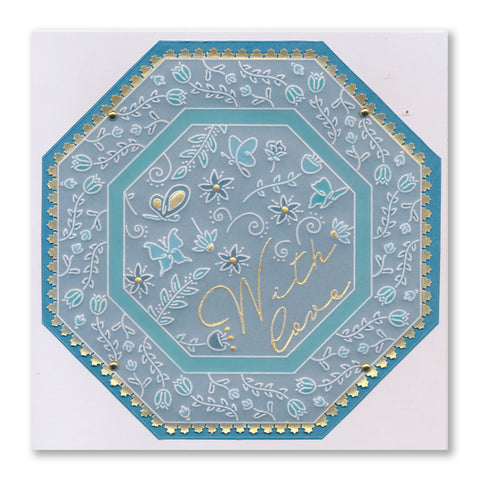 Jazz's With Love Colour Me Pattern A6 Groovi Plate