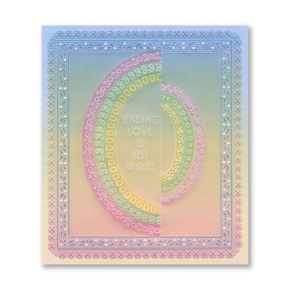 Nested Ovals Doodle Frames A4 Square Groovi Plate