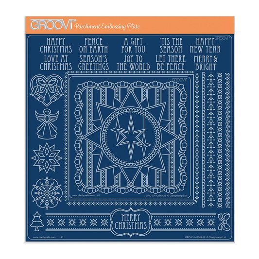 Plate Mate for Midi Plates & Christmas Star French Lace Groovi Plate