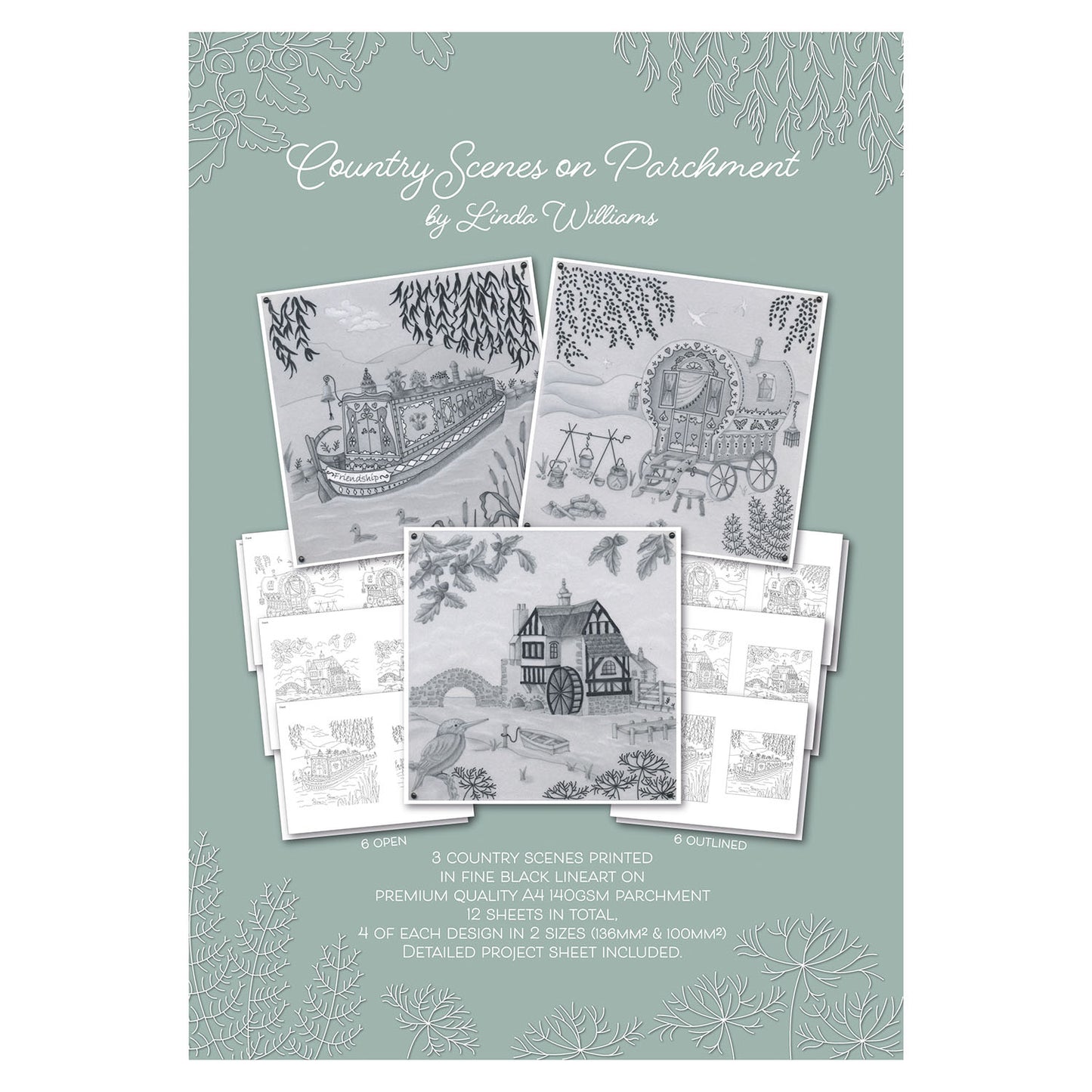 Linda's Country Scenes Printed Parchment