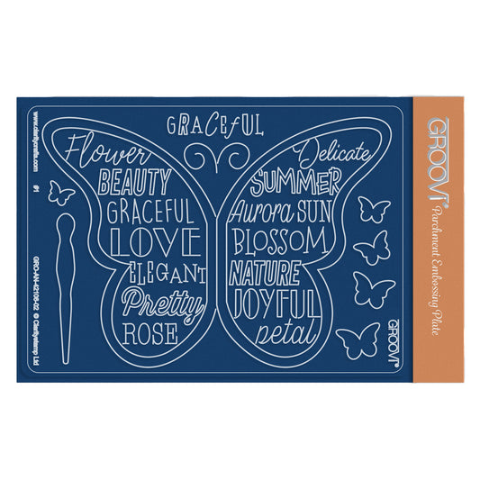 Graceful Butterfly A6 Groovi Plate