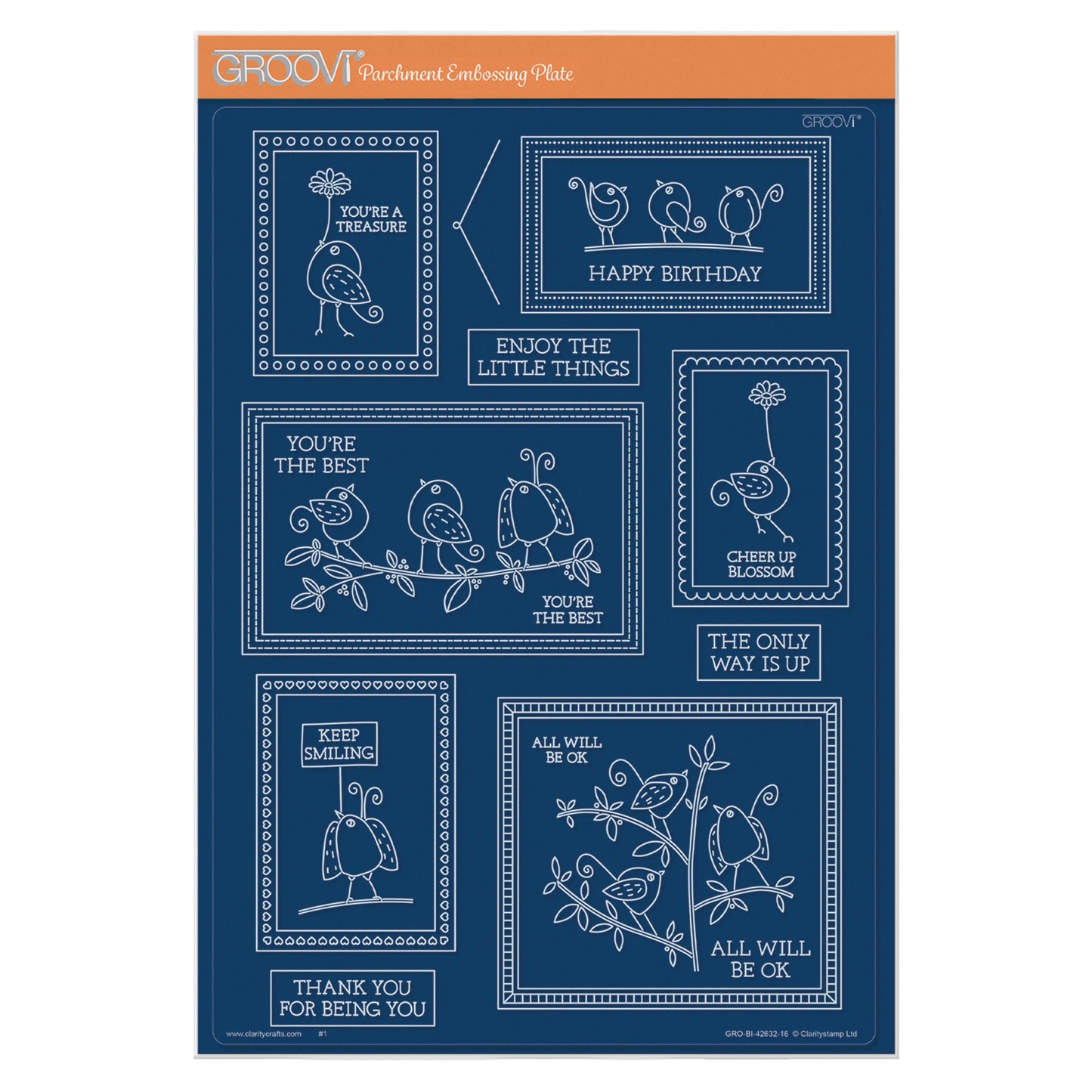Picture This: Little SHAC Birds A4 Groovi Plate