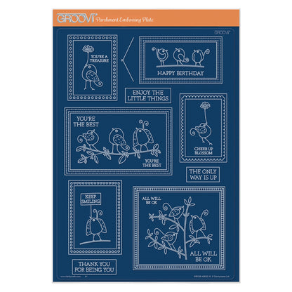 Picture This: Little SHAC Birds A4 Groovi Plate