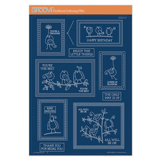 Picture This: Little SHAC Birds A4 Groovi Plate