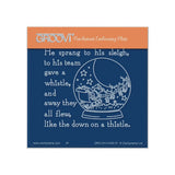 Twas the Night 14 - Snow Globe A6 Square Groovi Baby Plate